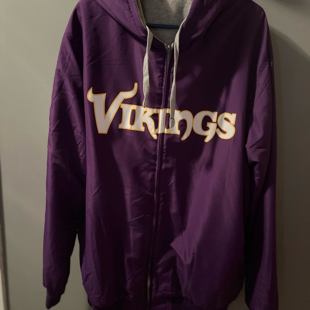 Reversible Grey & Purple Vikings Hoodie